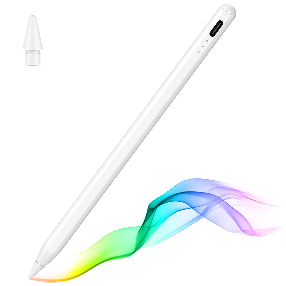 Touch Pen Techsuit JA04 für Apple iPad, Aktive Version, Weiß