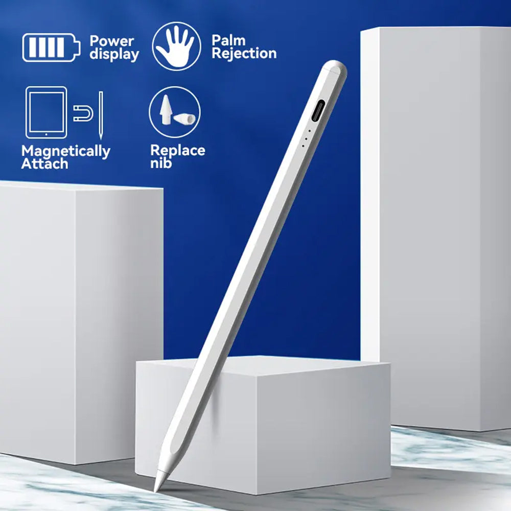 Touch Pen Techsuit JA04 für Apple iPad, Aktive Version, Weiß
