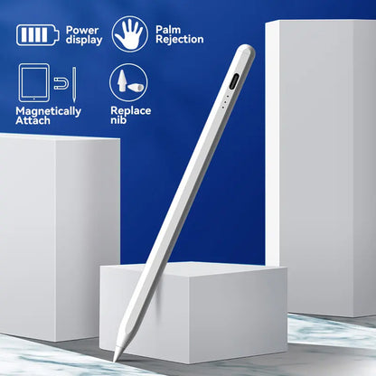Touch Pen Techsuit JA04 für Apple iPad, Aktive Version, Weiß