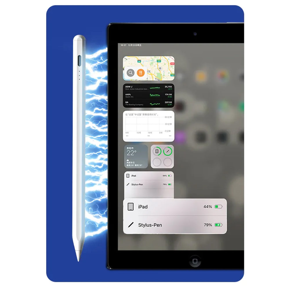 Touch Pen Techsuit JA04 für Apple iPad, Aktive Version, Weiß