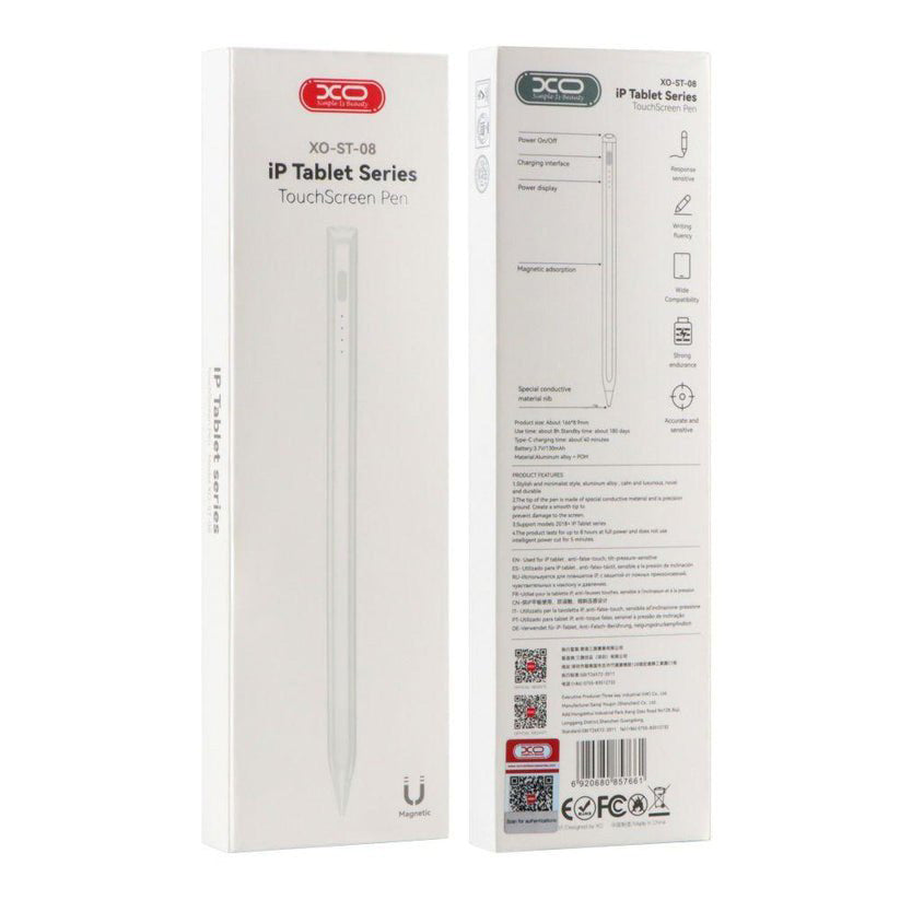 Touch Pen XO Design ST-08 für Apple iPad, Aktive Version, Weiß