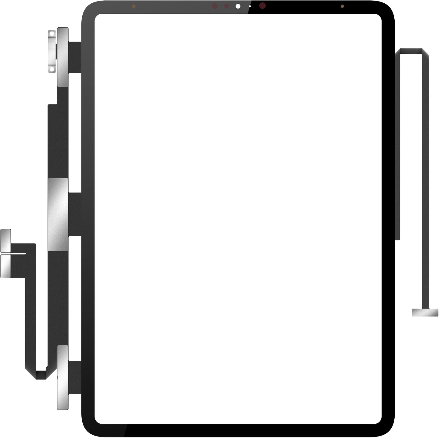 Touchscreen Forward Guard OCA für Apple iPad Pro 11 (2020), Schwarz
