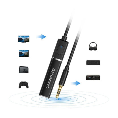 Bluetooth-Transmitter UGREEN CM107, AUX, Schwarz