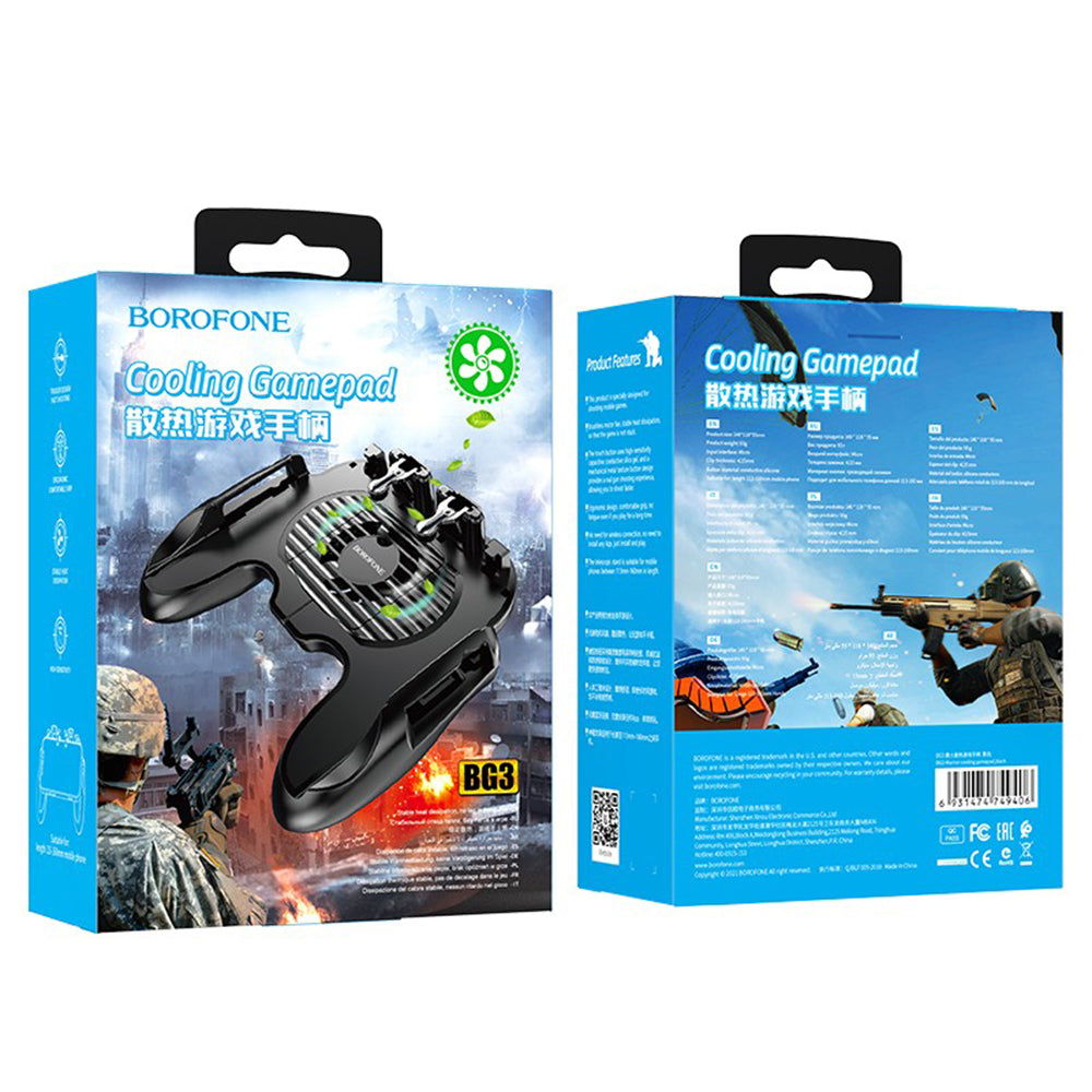Trigger Gaming Borofone BG3 Warrior für Telefon 4,5 Zoll - 6,7 Zoll, Schwarz