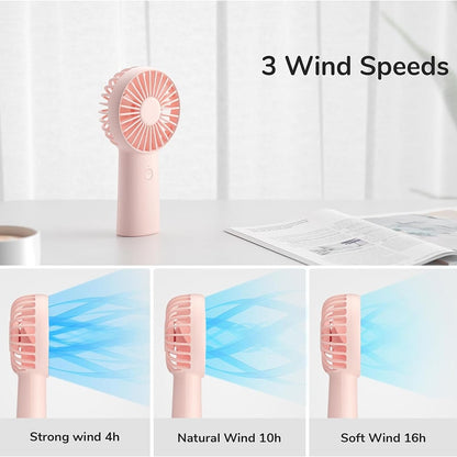Tragbarer Ventilator JisuLife FA20X, Rosa