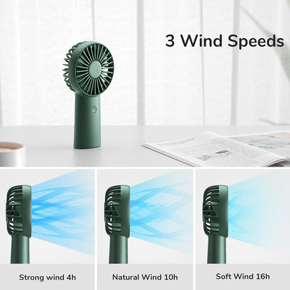 Tragbarer Ventilator JisuLife FA20X, Grün