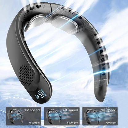 Tragbarer Ventilator Techsuit S8, Schwarz