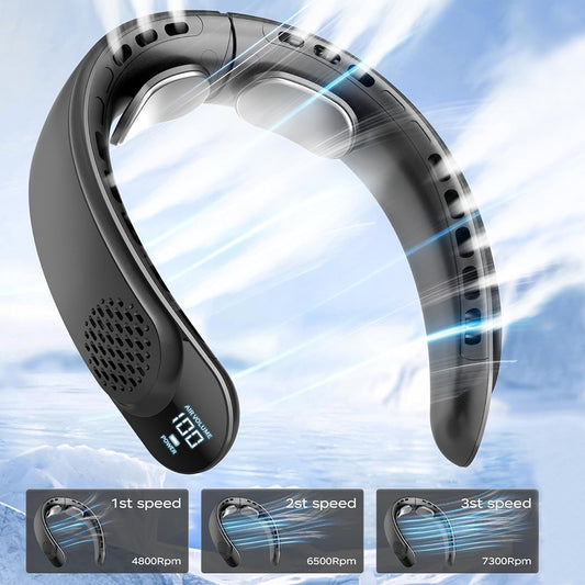 Tragbarer Ventilator Techsuit S8, Schwarz
