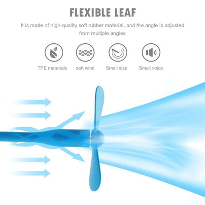 Techsuit TUF1 USB Fan, Blue